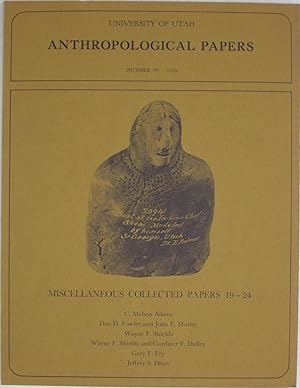 Bild des Verkufers fr Miscellaneous Collected Papers, 19 - 24: Anthropological Papers, Number 99. zum Verkauf von Powell's Bookstores Chicago, ABAA