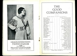 Bild des Verkufers fr The Good Companions: Souvenir Theatre Programme Performed at His Majesty's Theatre, Haymarket, London zum Verkauf von Little Stour Books PBFA Member