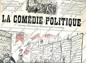 LA COMEDIE POLITIQUE. JOURNAL SATIRIQUE HEBDOMADAIRE ILLUSTRE. CINQUIEME ANNEE. N°194. DIMANCHE 3...