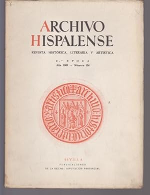 Imagen del vendedor de ARCHIVO HISPALENSE. REVISTA HISTRICA, LITERARIA Y ARTSTICA. 2 POCA. NMERO 134. AO 1965 a la venta por LIBRERIA TORMOS