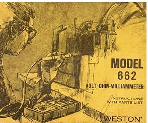 Weston Model 662 Volt-Ohm-Milliammeter - Instructions with Parts List