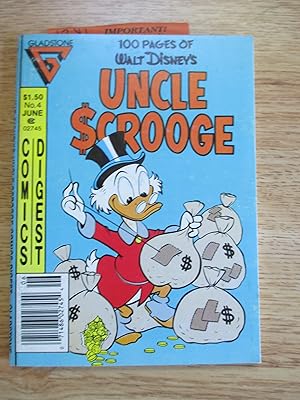 Imagen del vendedor de Walt Disney's Uncle Scrooge Comics Digest No. 4 June 1987 a la venta por Stillwaters Environmental Ctr of the Great Peninsula Conservancy