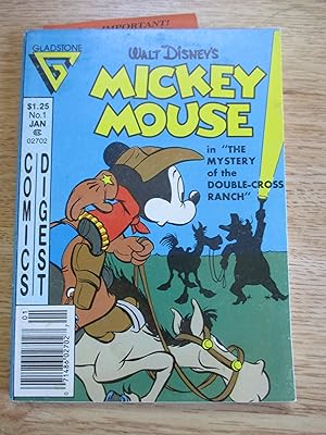 Imagen del vendedor de Walt Disney's Mickey Mouse Comics Digest No. 1 Jan. 1987 a la venta por Stillwaters Environmental Ctr of the Great Peninsula Conservancy