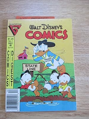 Seller image for Walt Disney's Comics Digest No. 1 Dec. 1986 for sale by Stillwaters Environmental Ctr of the Great Peninsula Conservancy