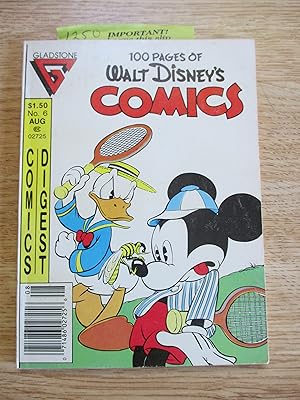 Immagine del venditore per 100 Pages of Walt Disney's Comics Digest No. 6 Aug. 1987 venduto da Stillwaters Environmental Ctr of the Great Peninsula Conservancy