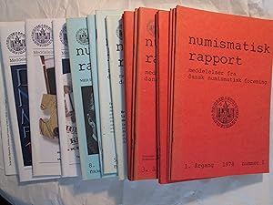 Numismatisk rapport : meddelelser fra Dansk numismatisk forening [ a collection of 19 issues, 197...