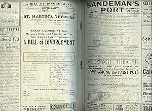 Bild des Verkufers fr A Bill of Divorcement: Souvenir Theatre Programme Performed at St. Martin's Theatre West Street, Shaftesbury Avenue, London [The Reandean Company] zum Verkauf von Little Stour Books PBFA Member