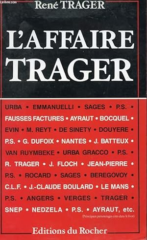 Image du vendeur pour L'AFFAIRE TRAGER mis en vente par Le-Livre