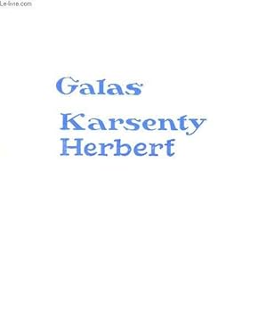 PROGRAMME DES GALAS KARSENTY HERBERT: LES MONTRES SACRES DE JEAN COCTEAU