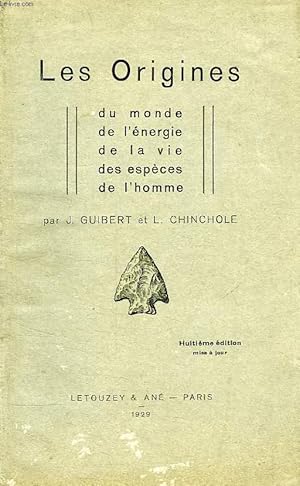 Seller image for LES ORIGINES, QUESTIONS D'APOLOGETIQUE for sale by Le-Livre