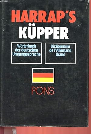 Bild des Verkufers fr PONS - WORTERBUCH DER DEUTSCHEN UMGANSSPRACHE zum Verkauf von Le-Livre