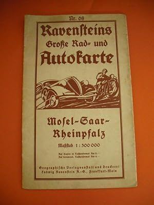 Ravensteins Grosse Rad und Autocarte No.68 (Mosel-Saar-Rheinpfalz)