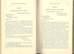 Bild des Verkufers fr Manual de Correspondencia : with Exercises, Notes and Vocabulary. zum Verkauf von Joseph Valles - Books