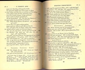 Seller image for P. Terenti Afri Comoediae = The Comedies of Terence. [Andria ; Heauton Timorumenos ; Eunuchus ; Phormio ; Hecyra ; Adelphoe] for sale by Joseph Valles - Books