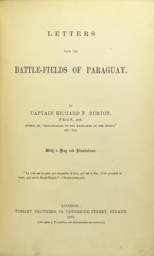 Letters from the battle-fields of Paraguay