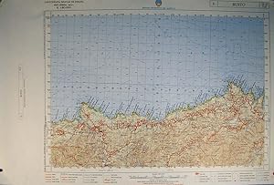 BUSTO - ASTURIAS. Mapa a Escala 1: 50.000. Cartografía Militar de España: Serie L Hoja nº 11-3 (12)