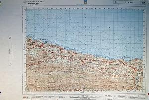 LLANES - ASTURIAS. Mapa a Escala 1: 50.000. Cartografía Militar de España: Serie L Hoja nº 16-4 (32)