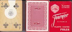 BARAJA FOURNIER CON PUBLICIDAD DE LA CASA LYRSA. ¡ SIN USAR ! - Naipe Poker de 54 Cartas