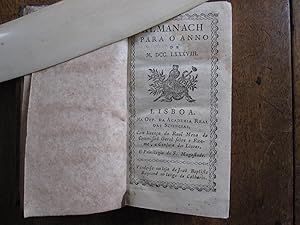 ALMANACH PARA O ANNO DE MDCCLXXXVIII [1788] Lisboa, Na Off Da Academia Real Das Sciencias