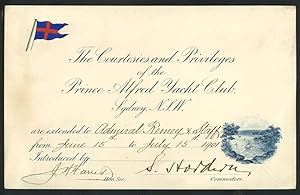 The Courtesies and Privileges of the Prince Alfred Yacht Club Sydney, N.S.W.