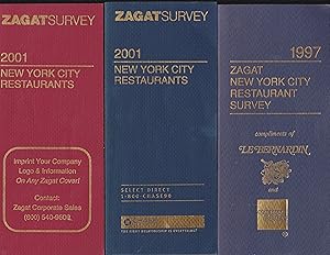 Seller image for Zagat Survey : New York City Restaurants 2001 (Zagat Survey Ser. ) PLUS Zagat 1997 PLUS a Second Copy of Zagat 2001 for sale by Meir Turner