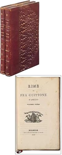 Bild des Verkufers fr Rime di Fra Guittone D'Arezzo zum Verkauf von Between the Covers-Rare Books, Inc. ABAA