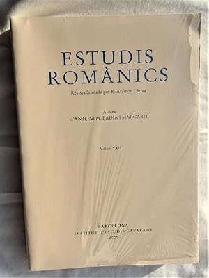 ESTUDIS ROMANICS Vol. XXII