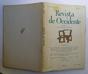 Imagen del vendedor de Revista De Occidente n 24. Las Culturas Del Libro; Las Ciudades Histricas; una Europa Hasta Los Urales?; Vi Lapidar a Una Mujer a la venta por La Social. Galera y Libros