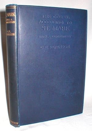 Seller image for The Gospel According to St. Mark;with a Commentary; with Three Plans for sale by Dave Shoots, Bookseller