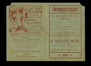 Seller image for A Night Out: Souvenir Theatre Programme Performed at Vaudeville Theatre, London for sale by Little Stour Books PBFA Member