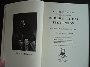 Image du vendeur pour A Bibliography of the Works of Robert Louis Stevenson. mis en vente par J. King, Bookseller,