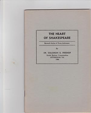 Seller image for the Heart of Shakespeare. Volume 33 No. 4, 5, 6. I. On Fate. II. On Sorrow. III. On Hope. Series of three addresses for sale by Meir Turner