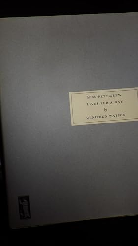 Imagen del vendedor de Miss Pettigrew Lives for a Day, PAPERBACK With Grey Dustjacket, with Printed NO. 21 on Back Cvr, Was Originally Written in 1938, an Enchanting Version of Cinderella, She Was Middle Aged Poor & A Governess. BOOK Recently Made Into a Major Film a la venta por Bluff Park Rare Books