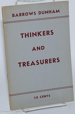 Seller image for Thinkers and treasurers for sale by Bolerium Books Inc.