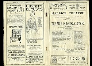 Seller image for The Man in Dress Clothes: Souvenir Theatre Programme Performed at Garrick Theatre, Charing Cross Road, London for sale by Little Stour Books PBFA Member