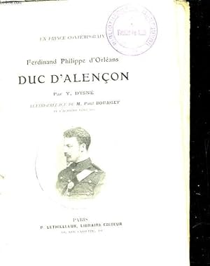 Seller image for Ferdinand Philippe d'Orlans, duc d'Alenon for sale by Le-Livre
