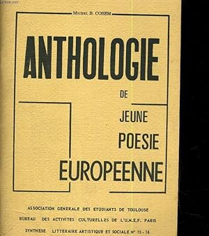 Seller image for Anthologie de jeune posie europenne for sale by Le-Livre