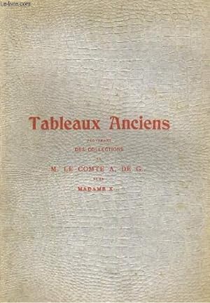 Bild des Verkufers fr Catalogue des tableaux anciens - Pastels, aquarelle zum Verkauf von Le-Livre