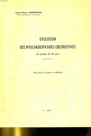 Seller image for Evolution des myocardiopathies obstructives for sale by Le-Livre