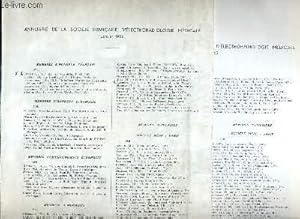 Image du vendeur pour Annuaire de la socit franaise d'electroradiologie mdicale 1962 et 1966 mis en vente par Le-Livre