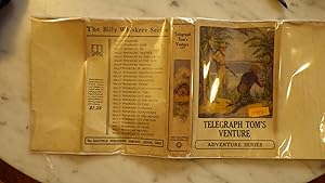 Immagine del venditore per Telegraph Tom's Venture Adventures in Color Dustjacket of 2 Boys, One Kneeling & Other Standing Holding Gun Wearing Red Scarf , Hat & Tall Black Boots, on Islands Edge with Palms & Yucca Plants & Blue Ocean, Adventure Series venduto da Bluff Park Rare Books