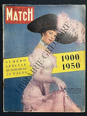PARIS MATCH-N°53-25 MARS 1950-NUMERO SPECIAL DU DEMI-SIECLE 1900 1950