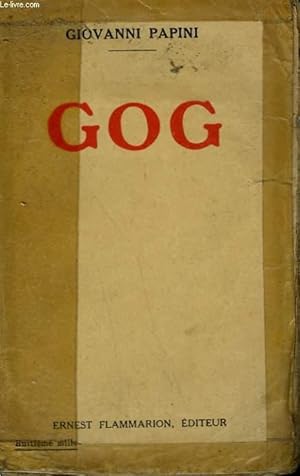 Bild des Verkufers fr GOG. zum Verkauf von Le-Livre