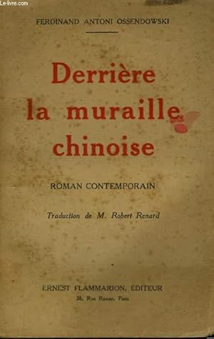 Seller image for DERRIERE LA MURAILLE CHINOISE. ROMAN CONTEMPORAIN. for sale by Le-Livre