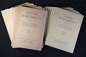 Goethe Wörterbuch. - [17 Hefte. Band 1: Lieferungen 1 bis 10. Band 2: Lieferungen 1 bis 7].