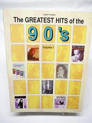 Seller image for The Greatest Hits of the 90's (Volume 1) Easy Piano for sale by Prestonshire Books, IOBA