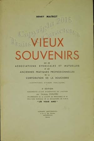 Vieux souvenirs sur les anciennes pratiques professionnelles de la corporation de la boucherie.