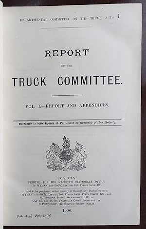 Bild des Verkufers fr Departmental committee on the truck acts. Report. zum Verkauf von Jeffrey Stern Antiquarian Bookseller