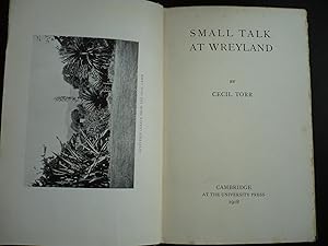 Seller image for Small Talk at Wreyland. for sale by J. King, Bookseller,