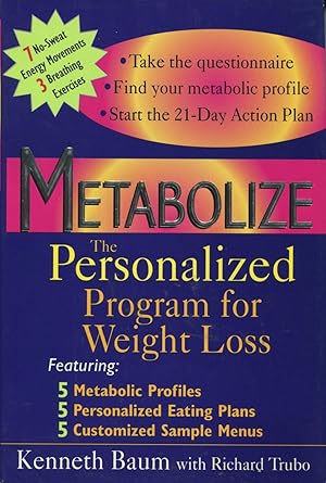 Immagine del venditore per Metabolize: The Personalized Program for Weight Loss venduto da Kenneth A. Himber